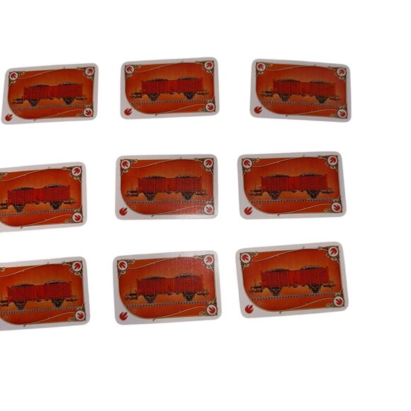 Days of Wonder Ticket to Ride Set of 12 Red Coal Car Train Cards Replacement - Picture 3 of 6